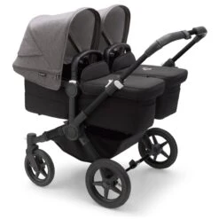Bugaboo Donkey 5 Twin Pushchair - Grey Melange Canopy