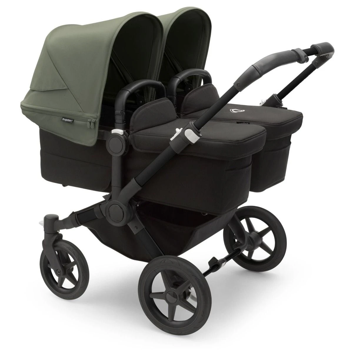 Bugaboo Donkey 5 Twin Pushchair - Forest Green Canopy 3 Bugaboo Donkey 5 Twin Pushchair - Forest Green Canopy