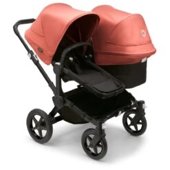 Bugaboo Donkey 5 Duo With Cybex Cloud T Travel System - Styled By You -Baby Products Store large jpg 100003006 donkey5 duo black black canopy sunrise red 3