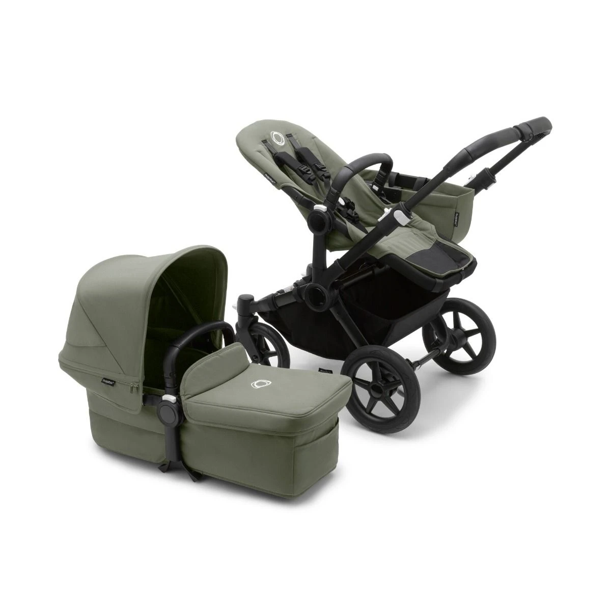 Bugaboo Donkey 5 Mono With Maxi-Cosi Cabriofix ISize Travel System - Black/Forest Green 7 Bugaboo Donkey 5 Mono With Maxi-Cosi Cabriofix ISize Travel System - Black/Forest Green - Image 5