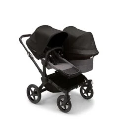 Bugaboo Donkey 5 Duo Pushchair - Midnight Black Canopy -Baby Products Store large jpg 100003001 donkey5 duo black gm canopy black 1