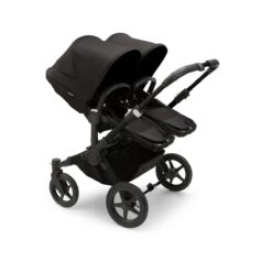 Bugaboo Donkey 5 Twin Pushchair - Midnight Black Canopy -Baby Products Store large jpg 100003001 donkey5 twin black seat black canopy black 2