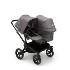 Bugaboo Donkey 5 Duo Pushchair - Grey Melange Canopy -Baby Products Store large jpg 100003002 donkey5 duo black gm canopy gm 1