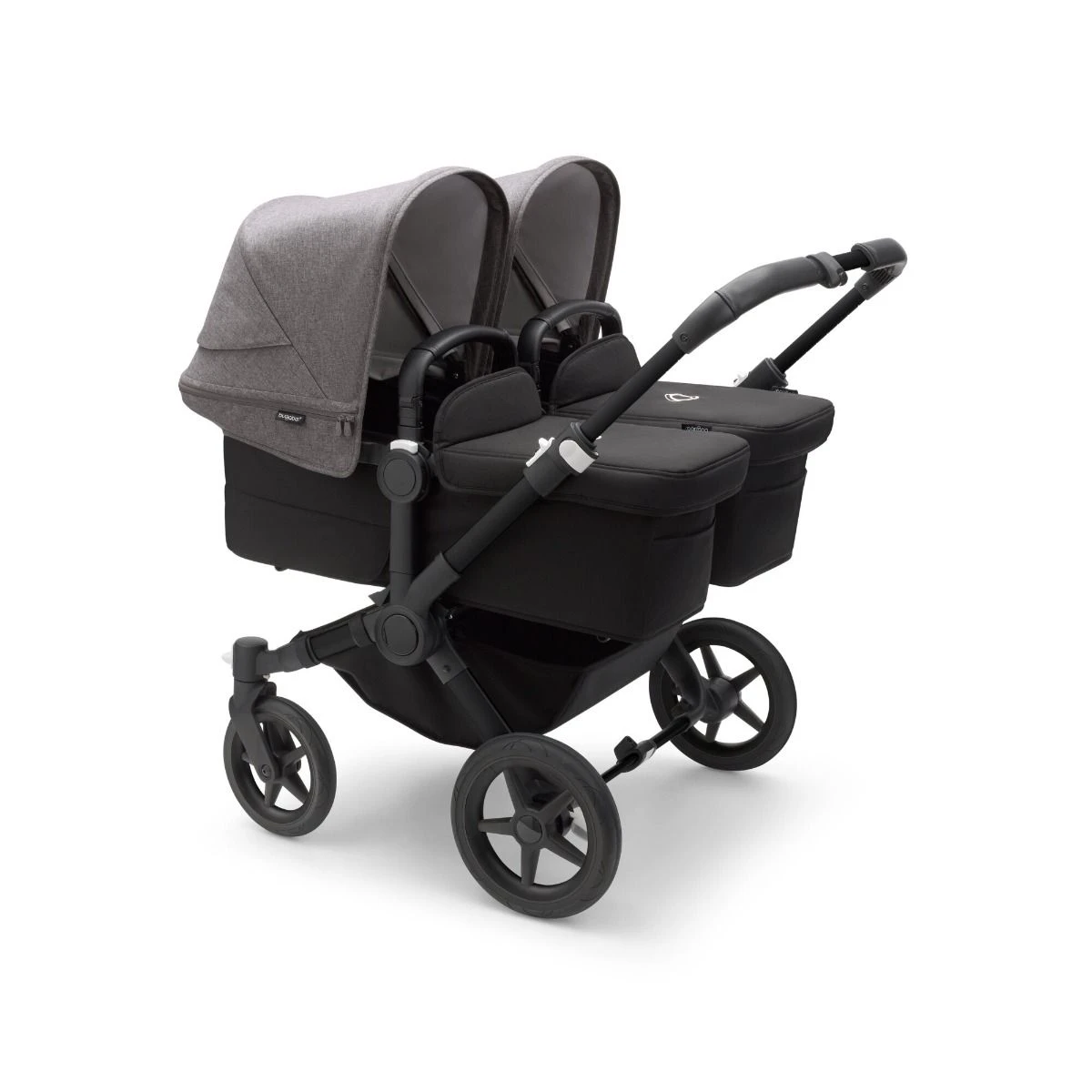 Bugaboo Donkey 5 Twin Pushchair - Grey Melange Canopy 4 Bugaboo Donkey 5 Twin Pushchair - Grey Melange Canopy - Image 2