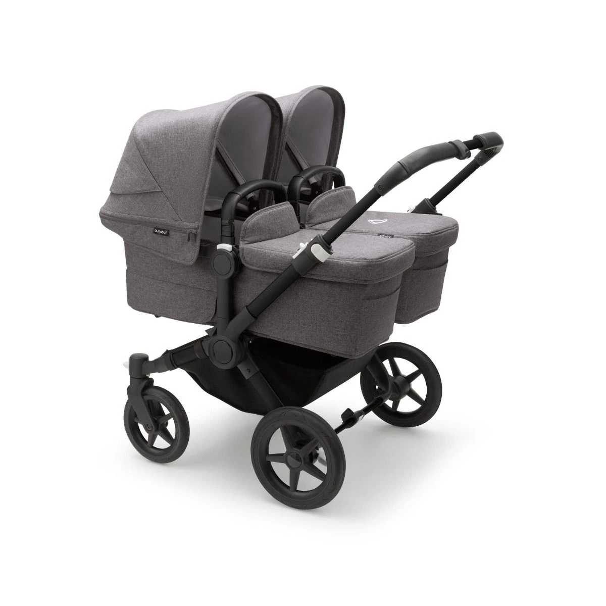 Bugaboo Donkey 5 Twin Pushchair - Grey Melange Canopy 5 Bugaboo Donkey 5 Twin Pushchair - Grey Melange Canopy - Image 3