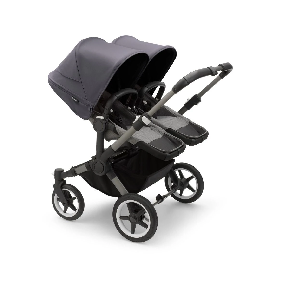 Bugaboo Donkey 5 Twin Pushchair - Stormy Blue Canopy 11 Bugaboo Donkey 5 Twin Pushchair - Stormy Blue Canopy - Image 9