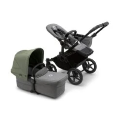 Bugaboo Donkey 5 Mono Pushchair - Forest Green Canopy 12 Bugaboo Donkey 5 Mono Pushchair - Forest Green Canopy -Baby Products Store large jpg 100003004 donkey5 black gm canopy forest green combi 2 1