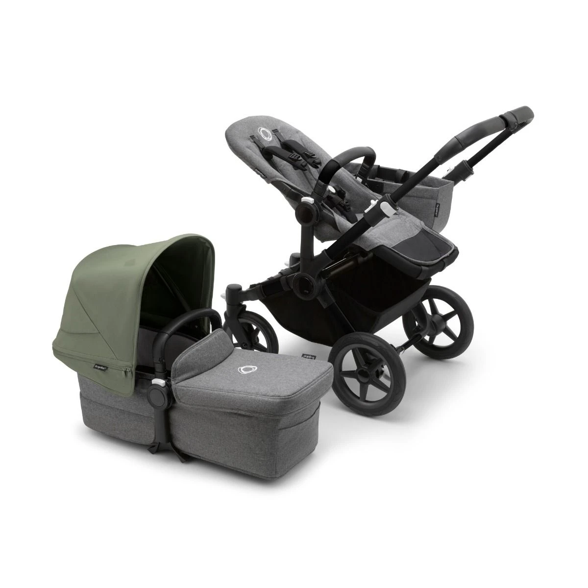 Bugaboo Donkey 5 Mono Pushchair - Forest Green Canopy 6 Bugaboo Donkey 5 Mono Pushchair - Forest Green Canopy - Image 4