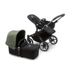 Bugaboo Donkey 5 Mono Pushchair - Forest Green Canopy 11 Bugaboo Donkey 5 Mono Pushchair - Forest Green Canopy -Baby Products Store large jpg 100003004 donkey5 gra black canopy forest green combi 2 1