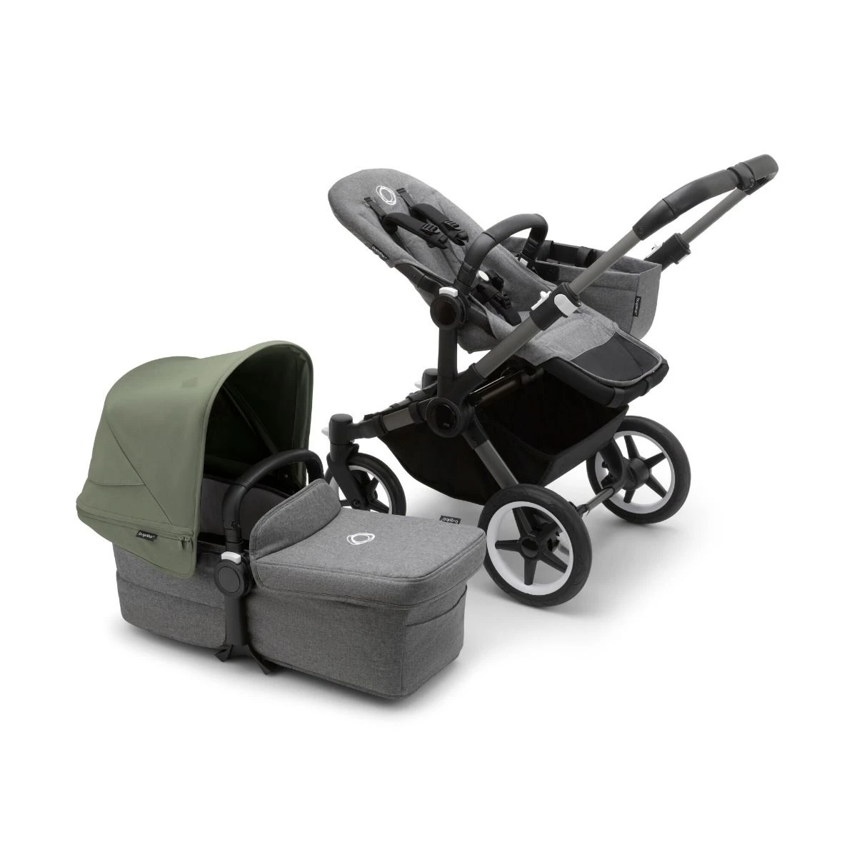 Bugaboo Donkey 5 Mono Pushchair - Forest Green Canopy 7 Bugaboo Donkey 5 Mono Pushchair - Forest Green Canopy - Image 5