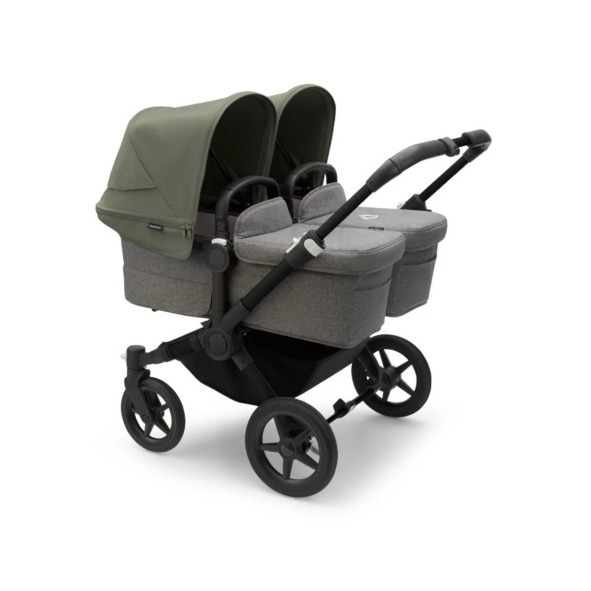 Bugaboo Donkey 5 Twin Pushchair - Forest Green Canopy 5 Bugaboo Donkey 5 Twin Pushchair - Forest Green Canopy - Image 3