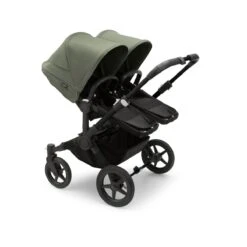 Bugaboo Donkey 5 Twin Pushchair - Forest Green Canopy 16 Bugaboo Donkey 5 Twin Pushchair - Forest Green Canopy -Baby Products Store large jpg 100003004 donkey5 twin black seat black canopy forest green