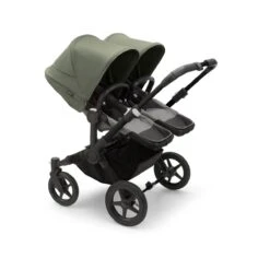 Bugaboo Donkey 5 Twin Pushchair - Forest Green Canopy 17 Bugaboo Donkey 5 Twin Pushchair - Forest Green Canopy -Baby Products Store large jpg 100003004 donkey5 twin black seat gm canopy forest green