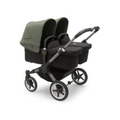 Bugaboo Donkey 5 Twin Pushchair - Forest Green Canopy 14 Bugaboo Donkey 5 Twin Pushchair - Forest Green Canopy -Baby Products Store large jpg 100003004 donkey5 twin gra bassinet black canopy forest green 1