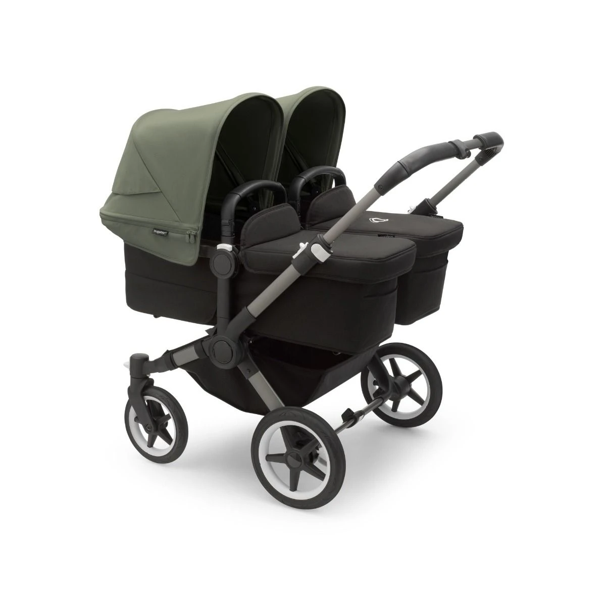 Bugaboo Donkey 5 Twin Pushchair - Forest Green Canopy 6 Bugaboo Donkey 5 Twin Pushchair - Forest Green Canopy - Image 4