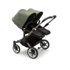 Bugaboo Donkey 5 Twin Pushchair - Forest Green Canopy 18 Bugaboo Donkey 5 Twin Pushchair - Forest Green Canopy -Baby Products Store large jpg 100003004 donkey5 twin gra seat black canopy forest green