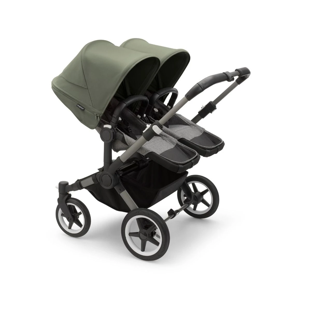 Bugaboo Donkey 5 Twin Pushchair - Forest Green Canopy 11 Bugaboo Donkey 5 Twin Pushchair - Forest Green Canopy - Image 9