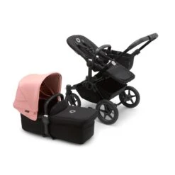 Bugaboo Donkey 5 Mono With Maxi-Cosi Pebble 360 Travel System - Styled By You -Baby Products Store large jpg 100003005 donkey5 black black canopy morning pink combi 2 5