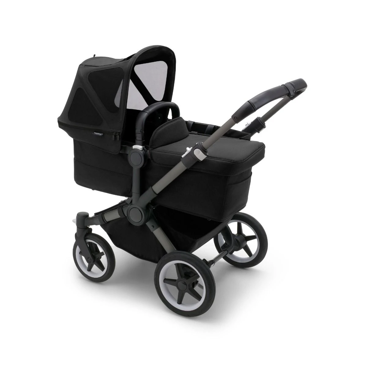 Bugaboo Donkey Breezy Sun Canopy - Midnight Black 4 Bugaboo Donkey Breezy Sun Canopy - Midnight Black - Image 2