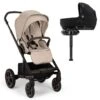 Nuna MIXX Next Pushchair + CARI Carrycot + BASE Next - Biscotti (2024) -Baby Products Store nuna mixx next cari base bundle 2024 biscotti