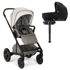 Nuna MIXX Next Pushchair + CARI Carrycot + BASE Next - Mineral (2024)
