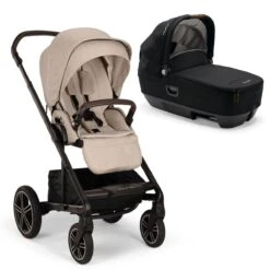 Nuna MIXX Next Pushchair + CARI Carrycot - Biscotti (2024)
