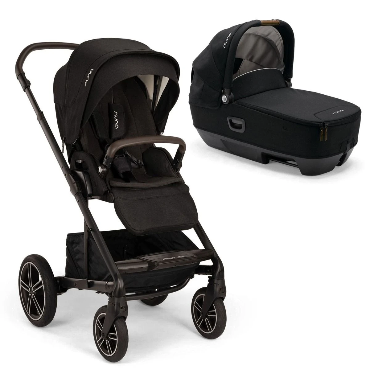 Nuna MIXX Next Pushchair + CARI Carrycot - Caviar (2024) 3 Nuna MIXX Next Pushchair + CARI Carrycot - Caviar (2024)