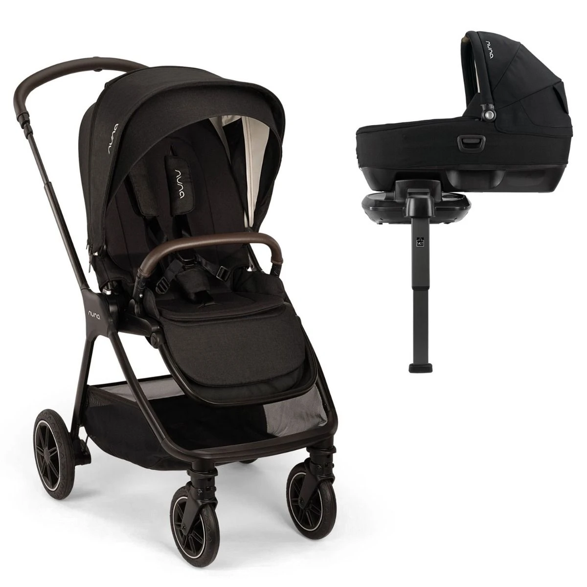 Nuna TRIV Next Stroller + CARI + BASE Next - Caviar (2024) 3 Nuna TRIV Next Stroller + CARI + BASE Next - Caviar (2024)