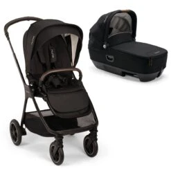 Nuna TRIV Next Stroller + CARI Carrycot - Caviar (2024)