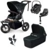 Out 'n' About Nipper V5 Single Travel System With Maxi-Cosi Pebble 360 + Rotating Base - Forest Black -Baby Products Store out n about 360 nipper v5 single maxi cosi pebble 360 isofix bundle forest black