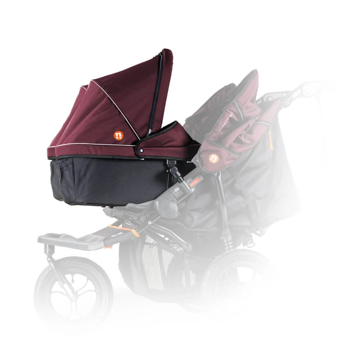 Out N About Nipper V5 Double Carrycot - Brambleberry Red 6 Out N About Nipper V5 Double Carrycot - Brambleberry Red - Image 4