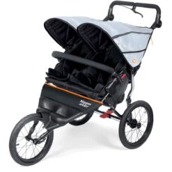 Out N About Nipper Sport V5 Double Pushchair - Rocksalt Grey