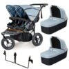 Out N About Nipper V5 Double Pushchair + Two Carrycots - Rocksalt Grey -Baby Products Store out n about nipper double v5 two carrycots rocksalt grey