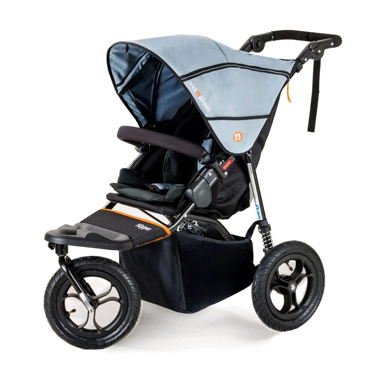 Out 'n' About Nipper V5 Single Travel System With Maxi-Cosi Pebble 360 + Rotating Base - Rocksalt Grey 5 Out 'n' About Nipper V5 Single Travel System With Maxi-Cosi Pebble 360 + Rotating Base - Rocksalt Grey - Image 3