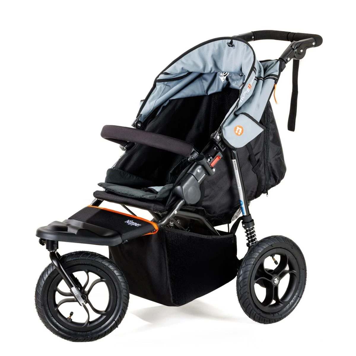 Out 'n' About Nipper V5 Single Travel System With Maxi-Cosi Pebble 360 + Rotating Base - Rocksalt Grey 6 Out 'n' About Nipper V5 Single Travel System With Maxi-Cosi Pebble 360 + Rotating Base - Rocksalt Grey - Image 4