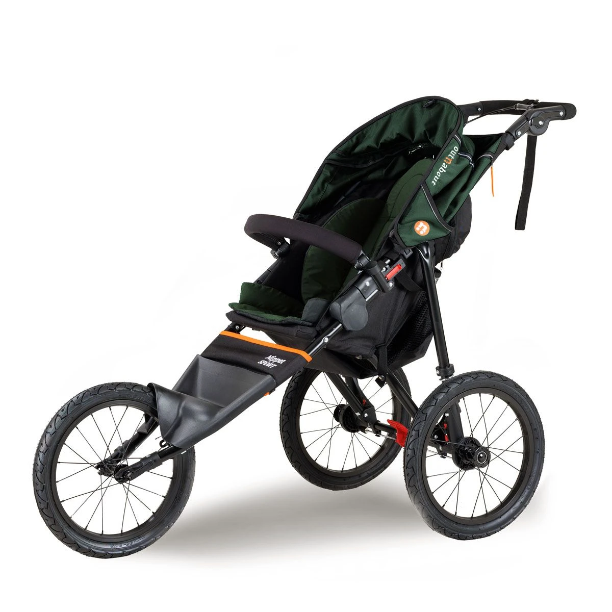 Out N About Nipper Sport V5 Single Pushchair - Sycamore Green 4 Out N About Nipper Sport V5 Single Pushchair - Sycamore Green - Image 2