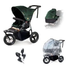 Out N About Nipper V5 Single Newborn Starter Bundle - Sycamore Green