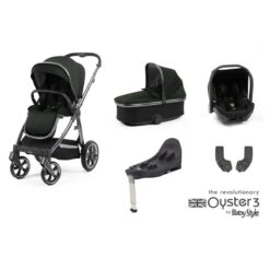 BabyStyle Oyster 3 Essential 5 Piece Capsule Bundle - Black Olive