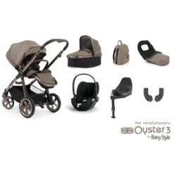 BabyStyle Oyster 3 Luxury 7 Piece Cybex Cloud T Bundle - Mink