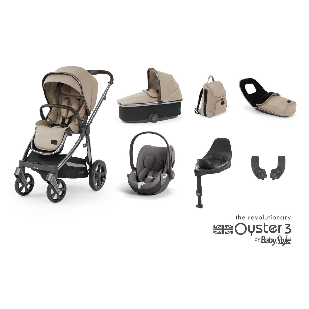 BabyStyle Oyster 3 Luxury 7 Piece Cybex Cloud T Bundle - Butterscotch 4 BabyStyle Oyster 3 Luxury 7 Piece Cybex Cloud T Bundle - Butterscotch - Image 2