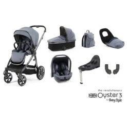 BabyStyle Oyster 3 Luxury 7 Piece Capsule Bundle - Dream Blue