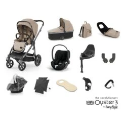 BabyStyle Oyster 3 Ultimate 12 Piece Cybex Cloud T Bundle - Butterscotch