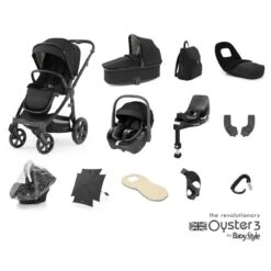 BabyStyle Oyster 3 Ultimate 12 Piece Maxi-Cosi Pebble 360 Bundle - Pixel