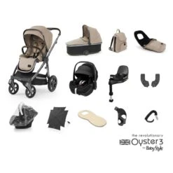BabyStyle Oyster 3 Ultimate 12 Piece Maxi-Cosi Pebble 360 PRO Bundle - Butterscotch