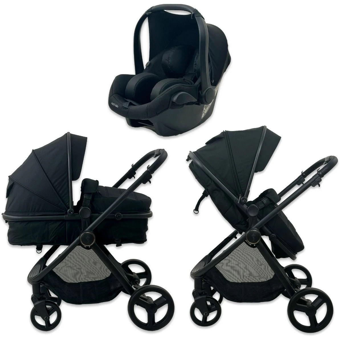 Red Kite Push Me Pulsar 3 In 1 Travel System - Black 3 Red Kite Push Me Pulsar 3 In 1 Travel System - Black