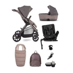Silver Cross Reef + First Bed Folding Carrycot + Ultimate Pack - Motion All Size - Earth