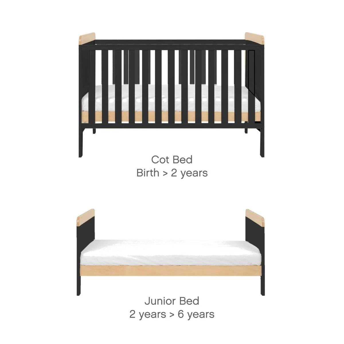 Tutti Bambini Rio 3pc Room Set - Slate/Oak 8 Tutti Bambini Rio 3pc Room Set - Slate/Oak - Image 6