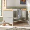 Tutti Bambini Rio Cot Bed With Cot Top Changer & Mattress - Dove Grey/Oak 1 Tutti Bambini Rio Cot Bed With Cot Top Changer & Mattress - Dove Grey/Oak -Baby Products Store rio cb dove grey oak