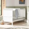 Tutti Bambini Rio Cot Bed With Cot Top Changer & Mattress - White/Dove Grey -Baby Products Store rio cb white dove grey 2