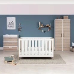 Silver Cross Finchley Complete Nursery Set - Oak/White